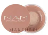 NAM Make Up Sypki puder do twarzy - Рассыпчатая пудра NAM Satin Loose Powder сатиновая, веганская, 8 г — фото 1