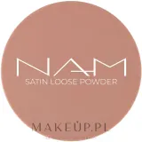 NAM Make Up Sypki puder do twarzy - Рассыпчатая пудра NAM Satin Loose Powder сатиновая, веганская, 8 г — фото 2
