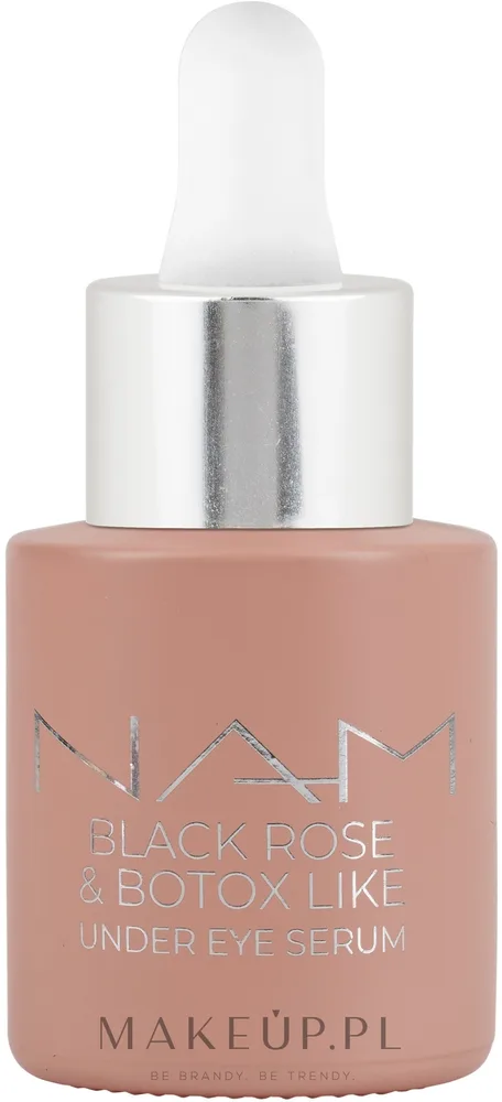 NAM Make Up NAM Home Black Rose & Botox Like Under Eye Serum - NAM Home Black Rose & Botox Like сыворотка с гиалуроновой кислотой, экстрактом чёрной розы и пептидом для кожи вокруг глаз и лица, 18 мл