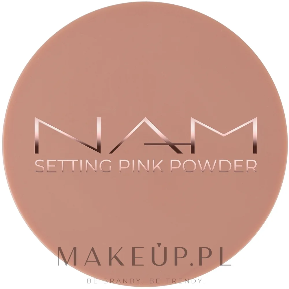 NAM Make Up Sypki puder do twarzy - Рассыпчатая фиксирующая пудра NAM Setting Pink Powder розовая, 8 г