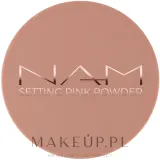 NAM Make Up Sypki puder do twarzy - Рассыпчатая фиксирующая пудра NAM Setting Pink Powder розовая, 8 г — фото 1