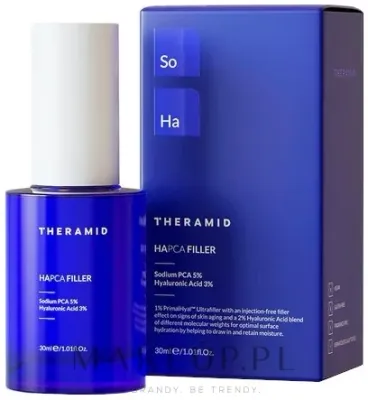 Theramid Hapca Filler антивозрастная увлажняющая сыворотка с гиалуроновой кислотой, церамидом и маслом миндаля для лица, 30 мл