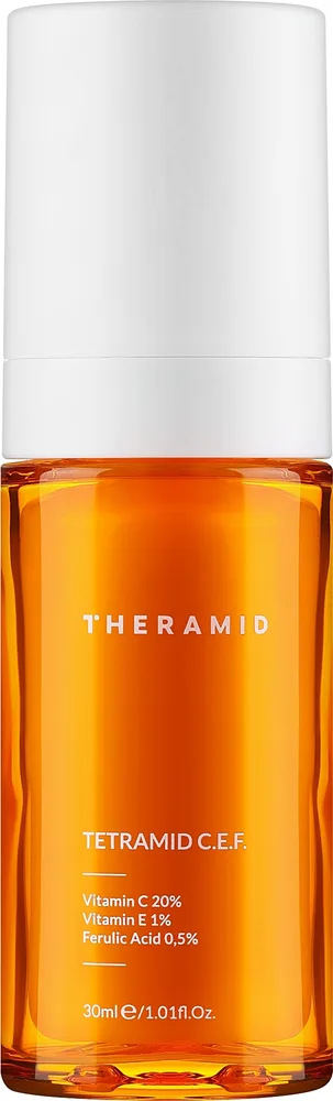 Theramid C-Tetra E.F. антиоксидантная сыворотка с 20% витамином C, феруловой кислотой и витамином E для лица, 30 мл