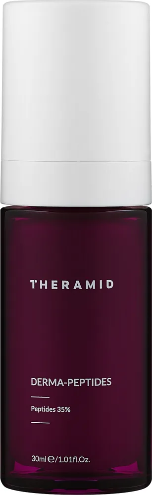 Theramid Derma-Peptides мультипептидная сыворотка с 10 биомиметическими пептидами, церамидом и растительными маслами для лица, 30 мл