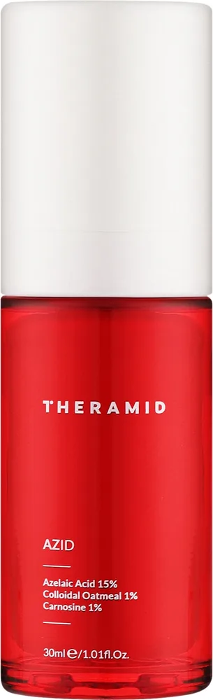 Theramid Azid 15% Azelaic Acid сыворотка с азелаиновой кислотой, церамидами и карнозином для проблемной кожи, 30 мл