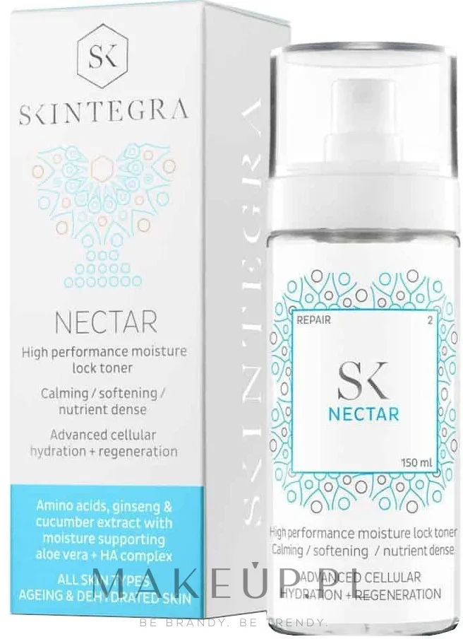 Увлажняющий тоник Skintegra Nectar с женьшенем и мочевиной для уставшей кожи 150 мл
