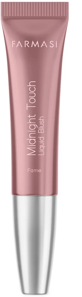 Румяна для щёк Farmasi Midnight Touch Liquid Blush жидкие, с аппликатором-подушечкой, 12 мл, оттенок Fame