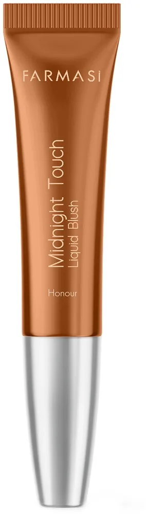 Румяна для щёк Farmasi Midnight Touch Liquid Blush жидкие, с аппликатором-подушечкой, 12 мл, оттенок Honour