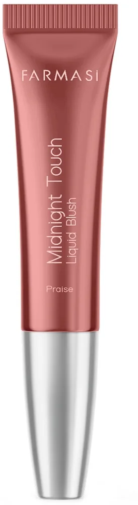 Румяна для щёк Farmasi Midnight Touch Liquid Blush жидкие, с аппликатором-подушечкой, 12 мл, оттенок Praise