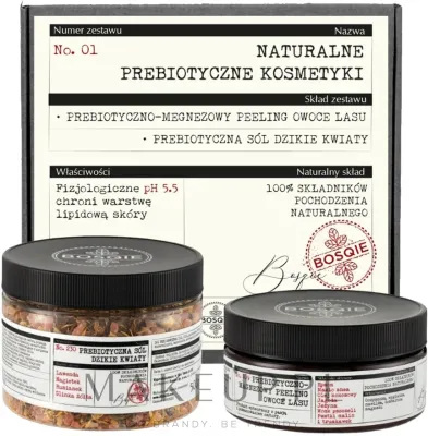 Набор Bosqie Prebiotic Spa соль для ванны с полевыми цветами 500 г и натуральный скраб для тела с лесными ягодами 300 г