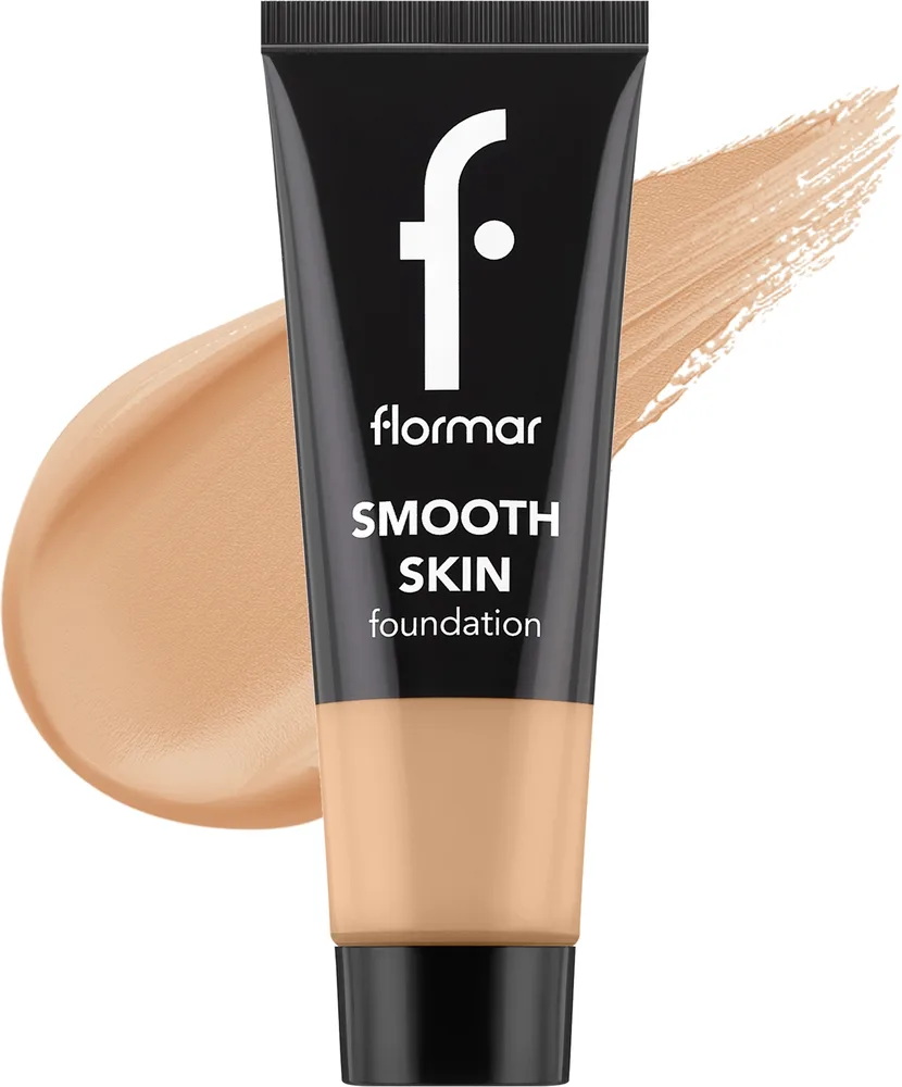 Тональная основа Flormar Smooth Skin Foundation бархатистая натуральная, 25 мл, оттенок 004 - Ivory