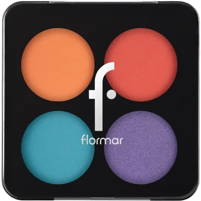 Палетка теней для век Flormar Color Palette Eyeshadow 4 оттенка