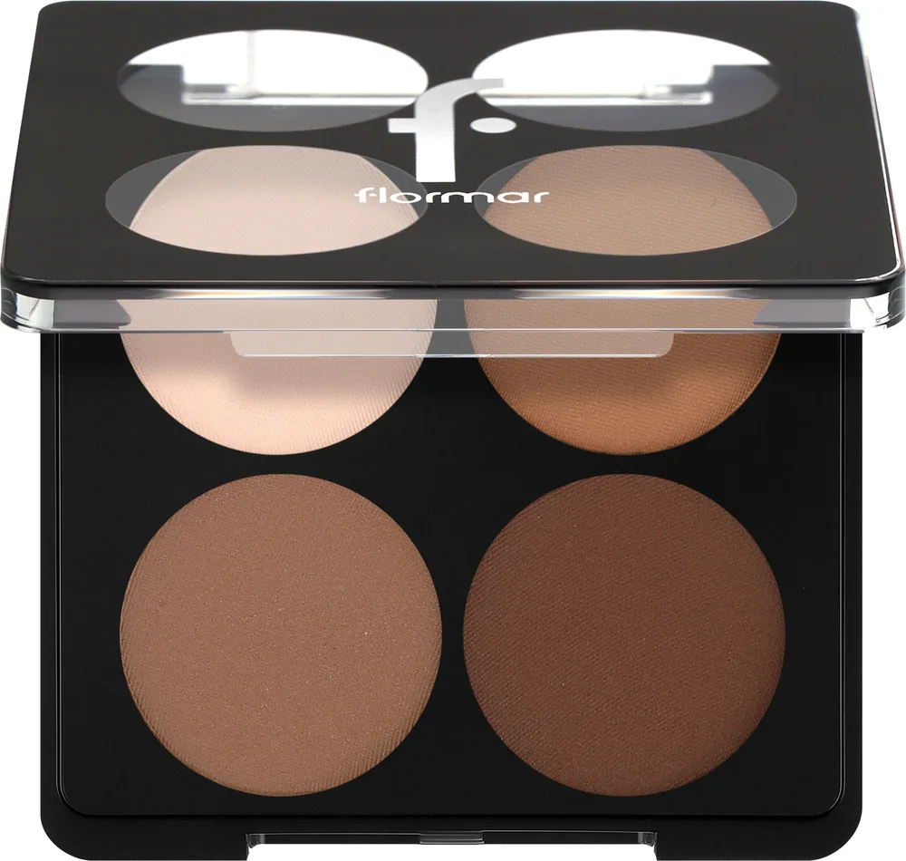 Палетка теней для век Flormar Color Palette Eyeshadow 4 оттенка, оттенок 004 - Swiss Chocolate