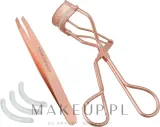 Набор Tweezerman Rose Gold пинцет для бровей и щипцы для завивки ресниц розовое золото — фото 2