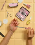 Маникюрный набор Flormar Manicure Set 4 предмета розовый футляр с застежкой — фото 4