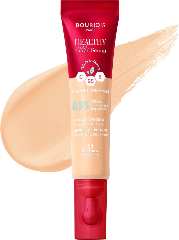 Корректор-ролик для лица Bourjois Healthy Mix Serum под глаза, оттенок 51W - Light Vanilla