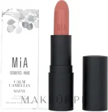 Mia Cosmetics Paris Matte Lipstick помада для губ матовая, оттенок 504 - Bold Bergamot, стойкая матовая помада с маслом арганы, 4 г — фото 2