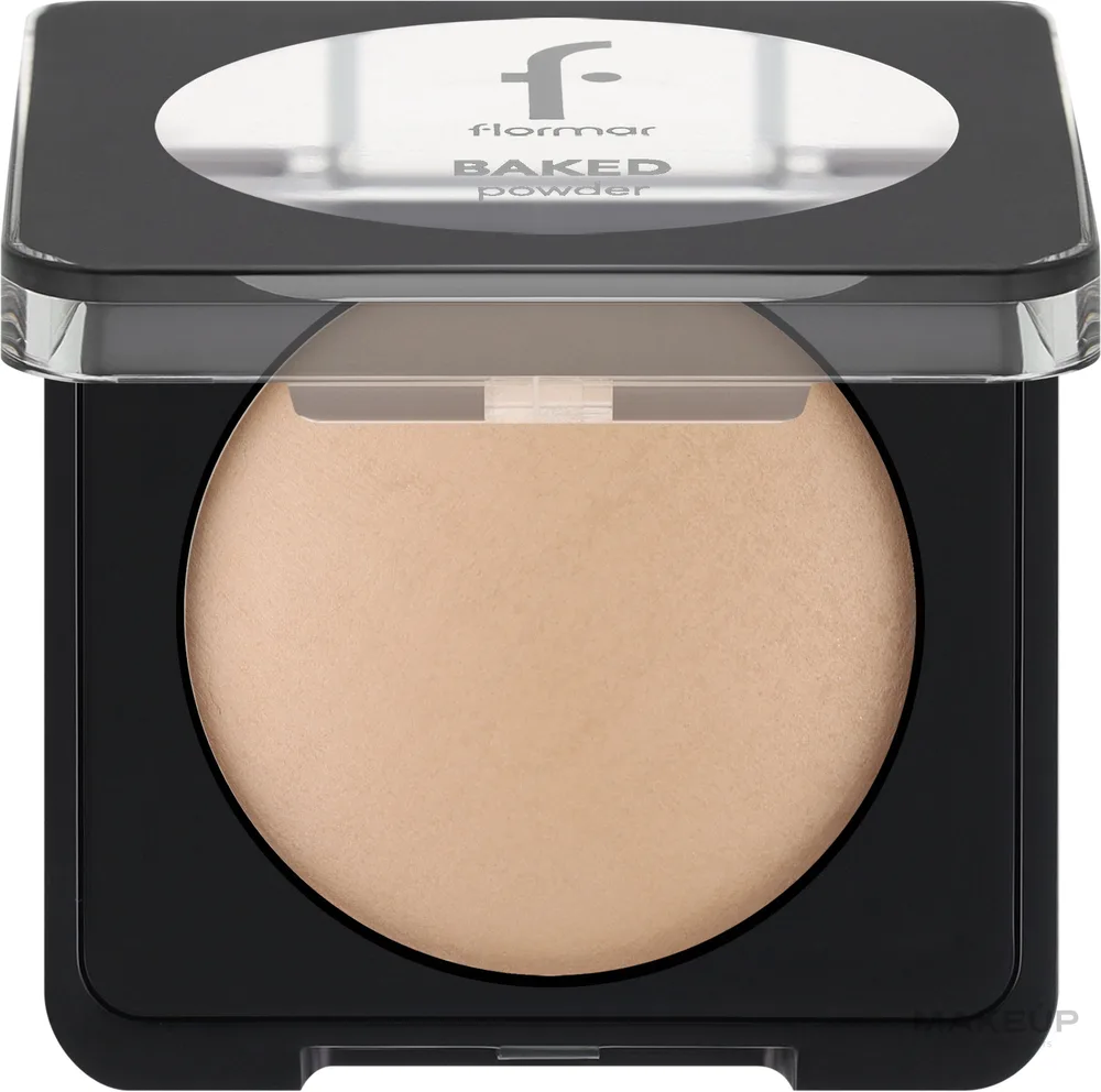 Пудра для лица Flormar Baked Powder запечённая, фиксирующая, с высокой степенью покрытия, 9 г, оттенок 20 - Soft Beige