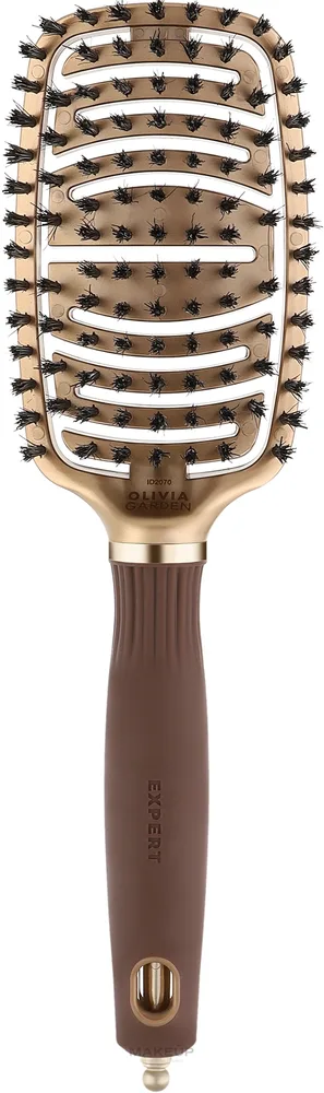 Щётка для волос Olivia Garden Expert Care Flex Boar Bristles Gold Brown