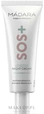 Madara Cosmetics Madara Cosmetics SOS+ Sensitive Night Cream - Крем для лица Madara SOS+ Sensitive ночной для чувствительной кожи