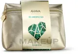Набор Ahava Be Unexpected Extreme дневной крем 50 мл крем для области вокруг глаз 15 мл ночной крем 30 мл и косметичка — фото 2