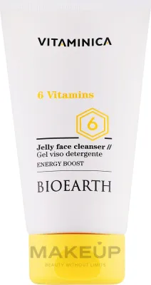 Очищающий гель для лица Bioearth Vitaminica 6 Vitamins Jelly Face Cleanser с алоэ, 150 мл