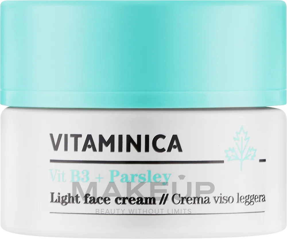 Крем для лица Bioearth Vitaminica с витамином B3 и петрушкой лёгкий 50 мл