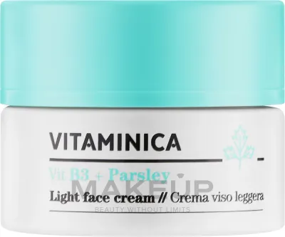 Крем для лица Bioearth Vitaminica с витамином B3 и петрушкой лёгкий 50 мл