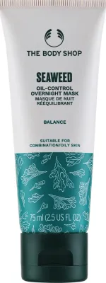 The Body Shop Seaweed Oil-Control Overnight Mask — ночная себорегулирующая маска для лица с водорослями, 75 мл