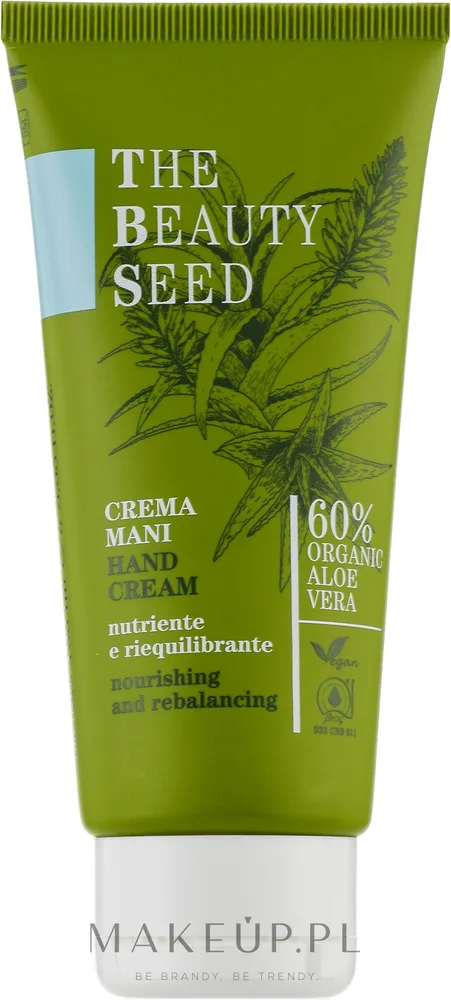 Крем для рук Bioearth The Beauty Seed 2.0 питательный с алоэ вера и маслом ши 100 мл