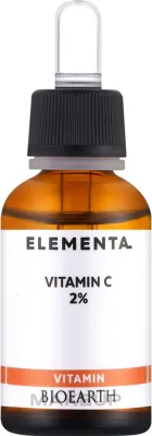 Bioearth Elementa Vitamin C 2% — осветляющая сыворотка с витамином C, алоэ и гиалуроновой кислотой