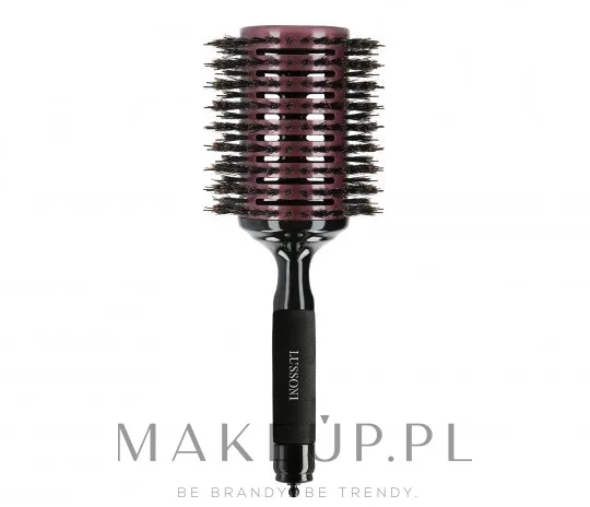 Круглая щётка для волос Lussoni Hair Brush Natural Style 65 мм буковая ручка