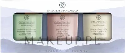 Набор ароматических свечей Chesapeake Bay Candle Wellness 3 аромата по 96 г