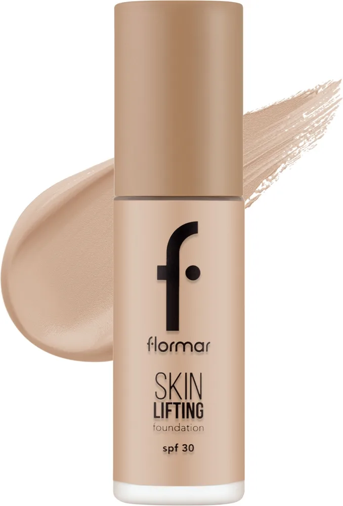 Тональный крем Flormar Skin Lifting Foundation SPF 30 с эффектом лифтинга увлажняющий, 30 мл, оттенок 030 - Soft Ivory