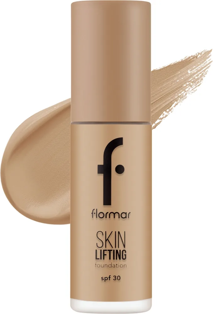 Тональный крем Flormar Skin Lifting Foundation SPF 30 с эффектом лифтинга увлажняющий, 30 мл, оттенок 090 - Honey