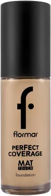Тональная основа Flormar Perfect Coverage Mat Touch Foundation матирующая, 30 мл