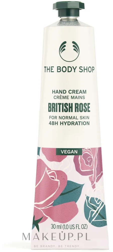 Крем для рук The Body Shop British Rose увлажняющий с маслом ши и экстрактом розы 30 мл