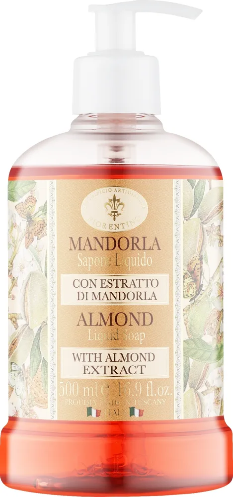 Saponificio Artigianale Fiorentino Saponificio Artigianale Fiorentino Almond Liquid Soap - Мыло жидкое Saponificio Fiorentino Almond с миндалём, 500 мл
