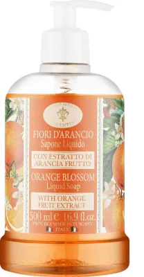 Saponificio Artigianale Fiorentino Saponificio Artigianale Fiorentino Orange Blossom Liquid Soap - Мыло жидкое Saponificio Fiorentino Orange Blossom с цветком апельсина, 500 мл/ Сапонифичо Артиджанале Фьорентино