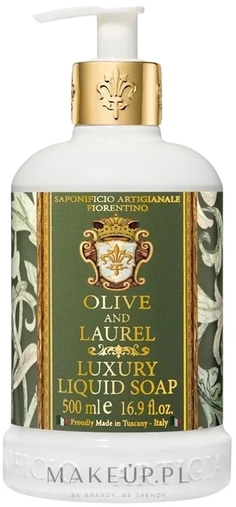 Saponificio Artigianale Fiorentino Saponificio Artigianale Fiorentino Olive & Laurel Luxury Liquid Soap - Мыло жидкое Saponificio Fiorentino Olive & Laurel с оливой и лавром, 500 мл
