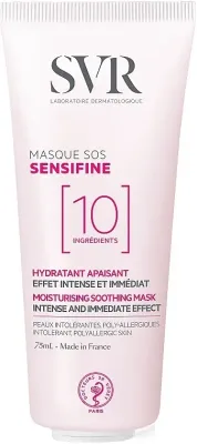 SVR Sensifine Masque SOS — успокаивающая увлажняющая маска для чувствительной кожи с витамином B12, 75 мл