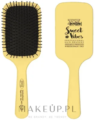Плоская щётка для волос 3ME Maestri Sweet Vibes Plastic Paddle Brush 449211 жёлтый