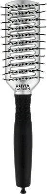 Щётка для укладки волос Olivia Garden Essential Style Tunnel Nylon Silver