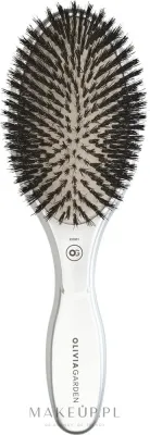 Овальная щётка для волос Olivia Garden Expert Care Oval Silver Hair Brush щетина кабана