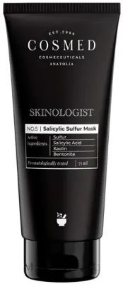Cosmed Skinologist Salicylic Sulfur Mask — глиняная маска для лица с салициловой кислотой и серой, 75 мл