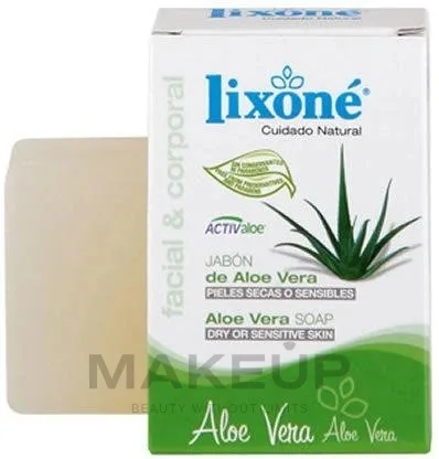 Мыло Lixone Aloe Vera с алоэ вера для сухой и чувствительной кожи, 125 г