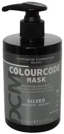 Тонирующая маска для окрашенных волос DCM Colourcode поддержание цвета, масло макадамии, растительный протеин, блеск, 300 мл, оттенок Silver