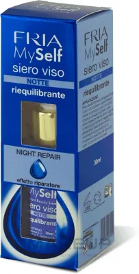 Fria MySelf Night Repair Serum — ночная восстанавливающая сыворотка с чёрным чаем, годжи и пептидом, 30 мл