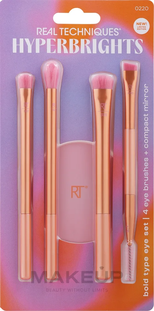 Набор Real Techniques Hyperbrights Eye кисти 307 320 321 кисть для бровей 600 и зеркальце