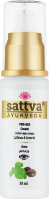 Крем для области вокруг глаз Sattva Ayurveda Pro-age с кофеином центеллой и ниацинамидом 30 мл